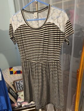 Sun n Moon Lace Accent Dress Mini Midi 20 Ptp
